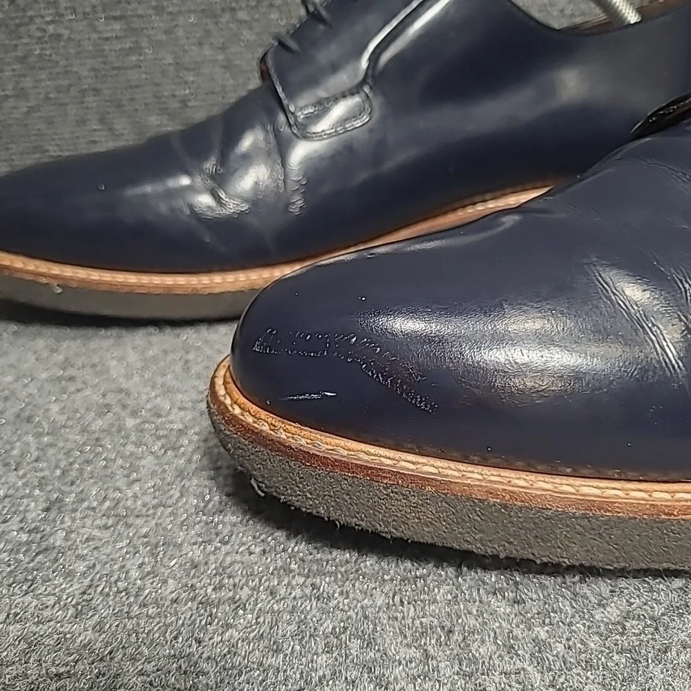 Common Projects Derby Shine Navy Blue Patent Leather EU44 US11
